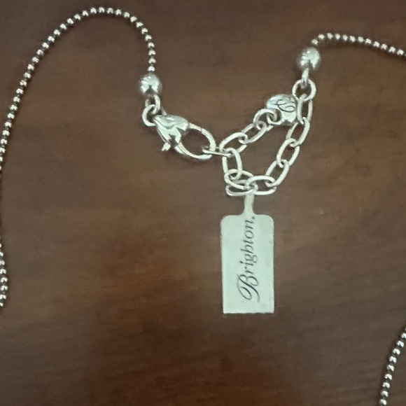 Brighton Silver Beaded Necklace with Charm - Picture 2 of 3